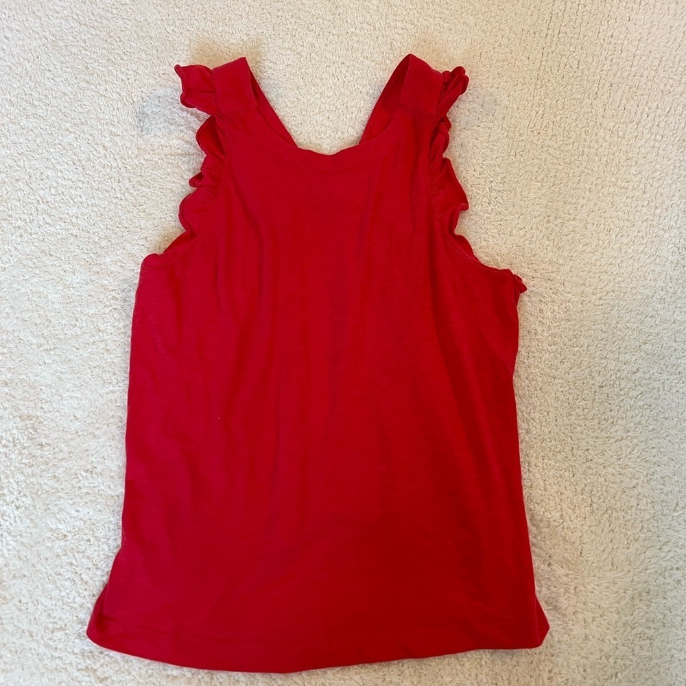 NWT Loft Ruffle Apron Back Tank